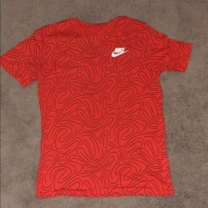 Nike Patterned Orange Tee